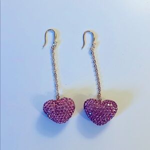 Altar’d State Pink Heart Disco Earrings